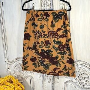 Bagatelle 100% Cotton Floral Print Skirt - Multicolor